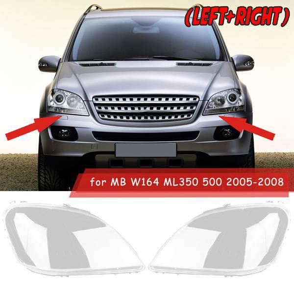 1 Pair Transparent PC Car Left & Right Headlight Cover Housing for Ben Standard