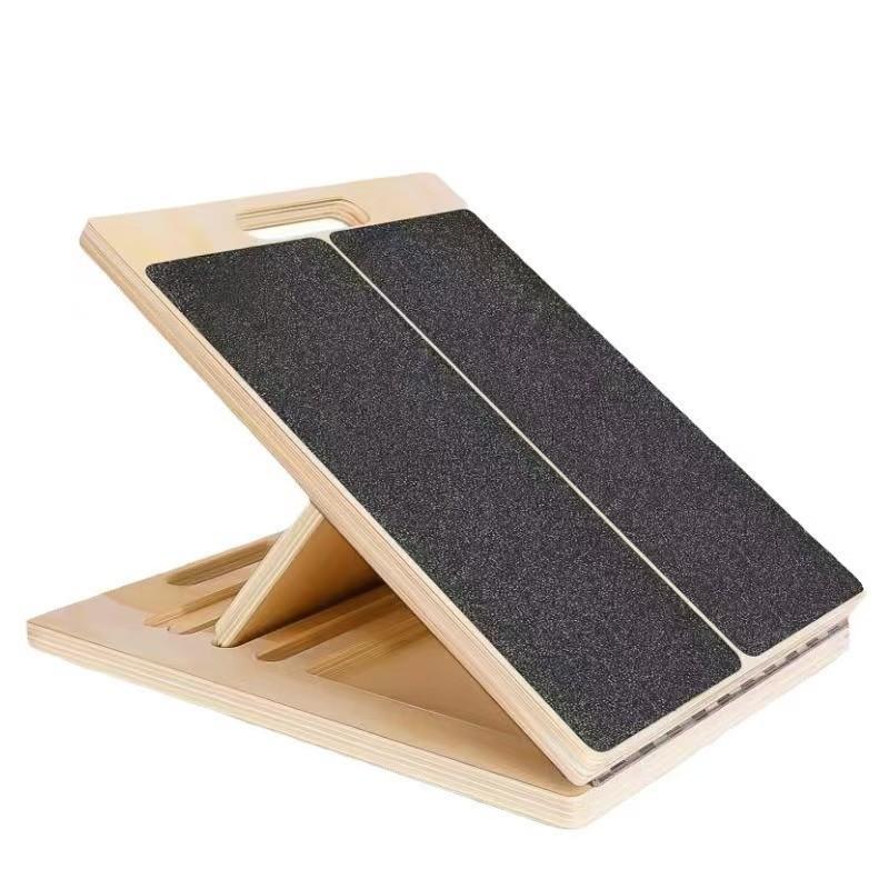 Adjustable Wooden Foldable Calf Stretcher Board for Rehabilitation and Fitness Training