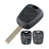 2 Buttons Key Shell Case Housing Replacement For Peugeot 206 VA2