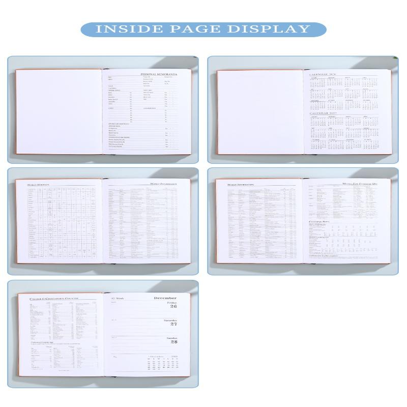 Ημερολόγιο A6 Προδιαγραφών 2026 Αγγλικό, Ημερολόγιο Δερμάτινο 64 Φύλλα 128 Σελίδων, Ημερολόγιο Καθημερινού Προγραμματισμού 365 Ημερών