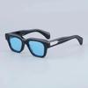 JMM Fellini Sunglasses Square High Quality High Street Punk Uv400 Men and Women Eyeglasses for Optical Prescripiton with Case