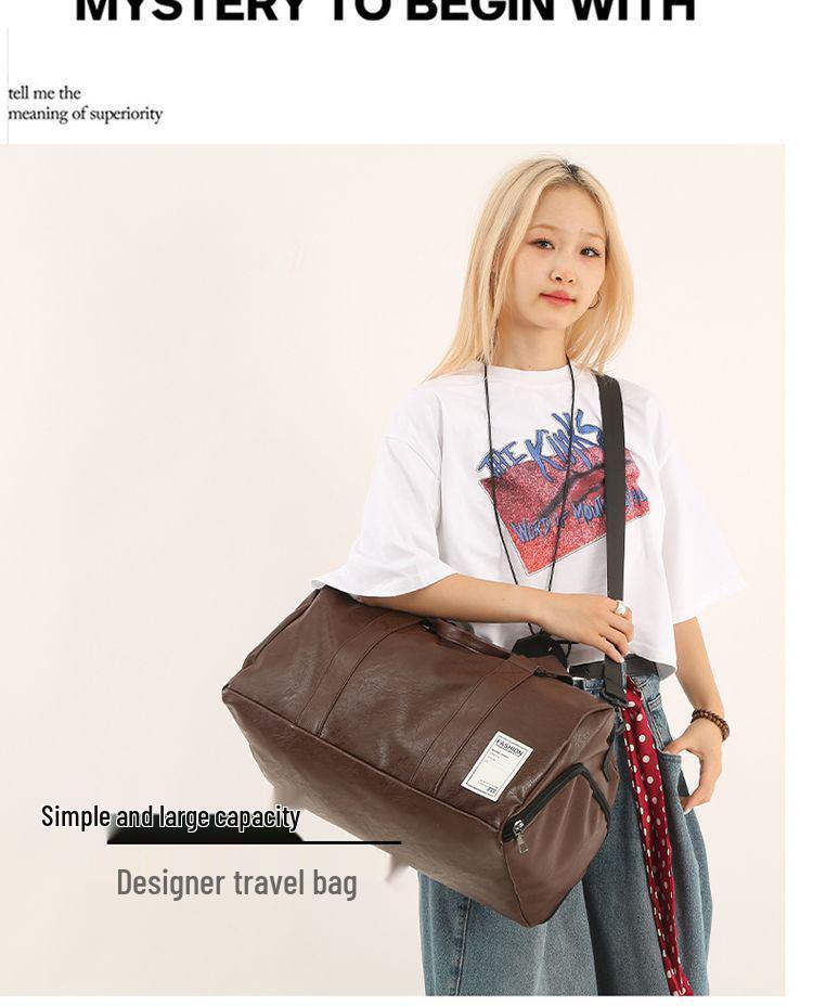 Large-Capacity Travel Duffel Bag with Shoe Compartment, Dry/Wet Separation, for Business, Gym, or Short Trips