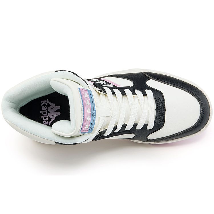 Kappa Non-Slip Wear-Resistant High-Top Skate Shoes Women sneakers Black Purple K0B85CC34-012