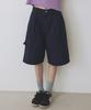Nyuluki Vintage Cotton Cargo Shorts_Navy