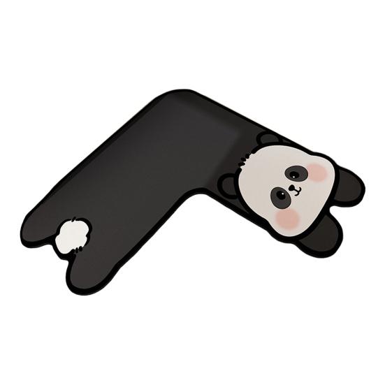 Diatom Mud Floor Mat Cartoon Animal Shape L-Shaped Design Water Absorbent