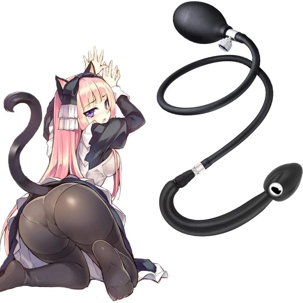 Nadmuchiwany silikonowy korek analny wbudowana kulka metalowa pies ogon szczeniaka tyłek rozwiń trener SM odbyt Sex zabawki stymulator masażer krocza