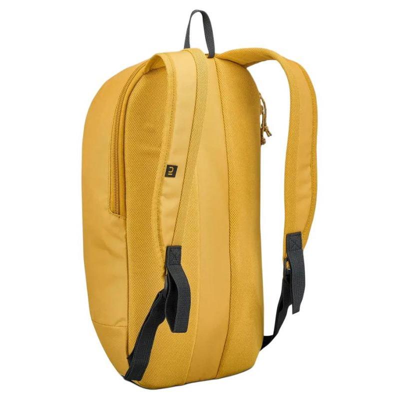 DECATHLON10L QUECHUA Arpenaz Country Hiking Bag Backpack Outdoor Bag Polyester Brown Yellow Unisex Couple Style