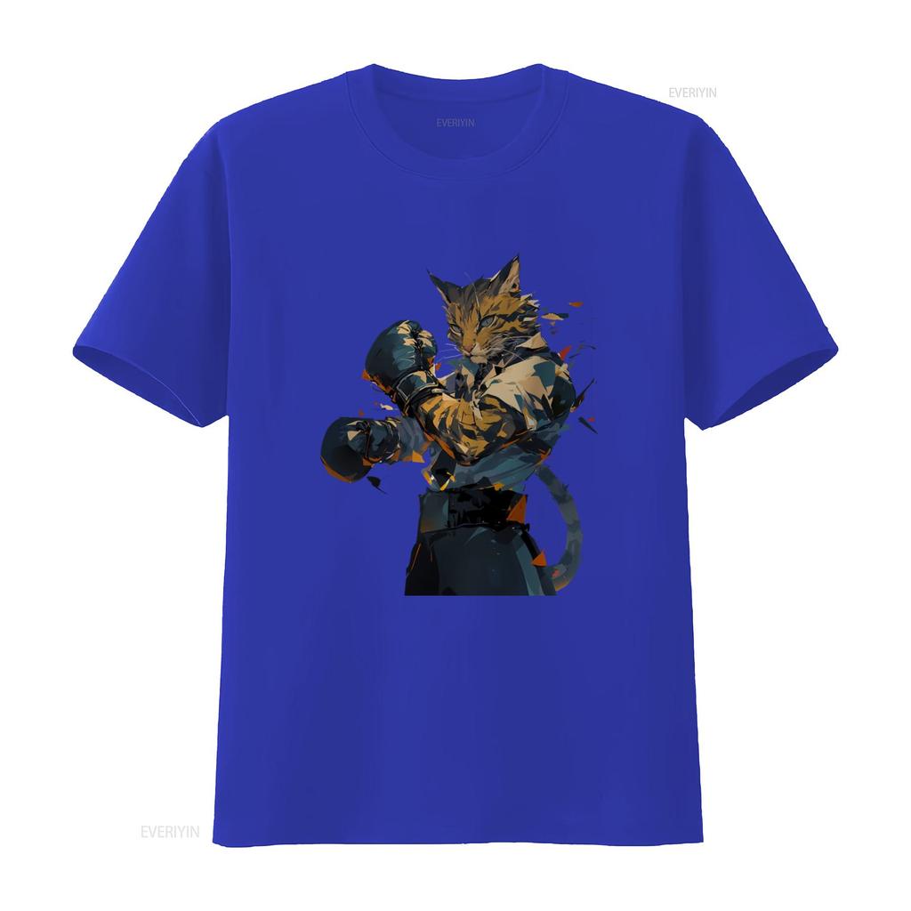 Bengal Cat Boxer T Shirt Wearing Boxing Gloves Unique Lover Apparel Fun Animal Design Stylish and Eye Catching for Lovers