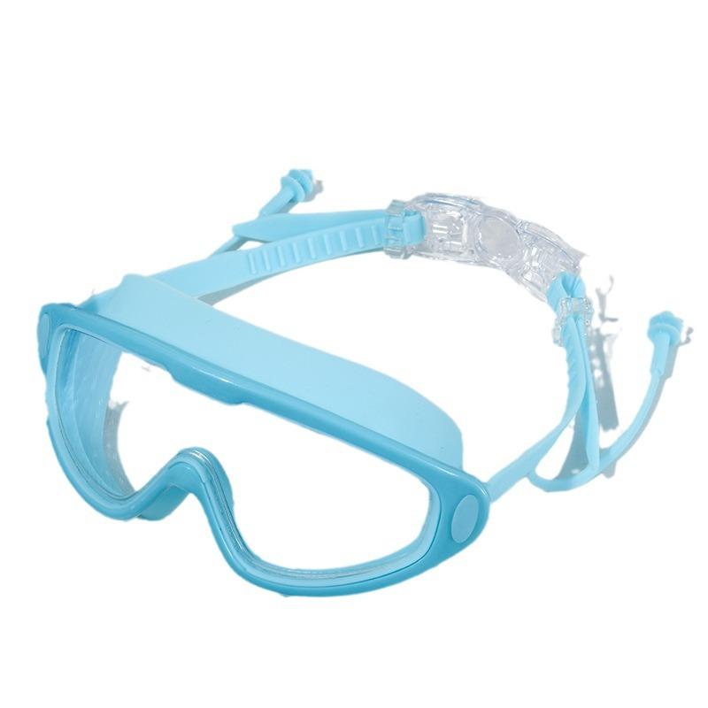 

New large frame boxed children s swimming goggles silicone mirror ring, anti-fog high definition