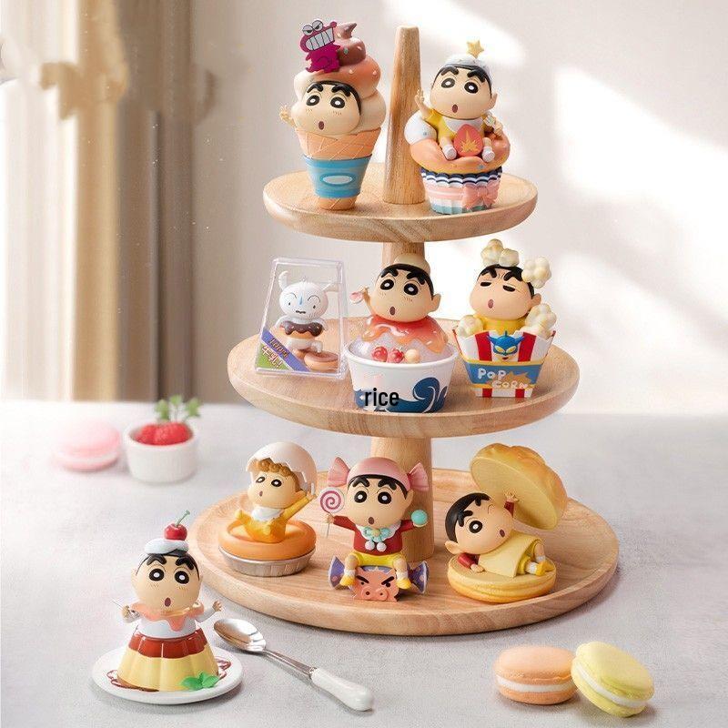 Crayon Shin-chan Snack Time Hand-painted Figure - Cake Decoration & Desk Ornament