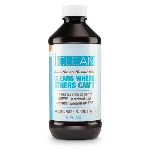 

iCLEAN Mouthwash, Fluoride Free, Alcohol Free, Harnesses The Power of Iodine. Molecular Iodine Mouth Rinse That Cleans Where Others Can t