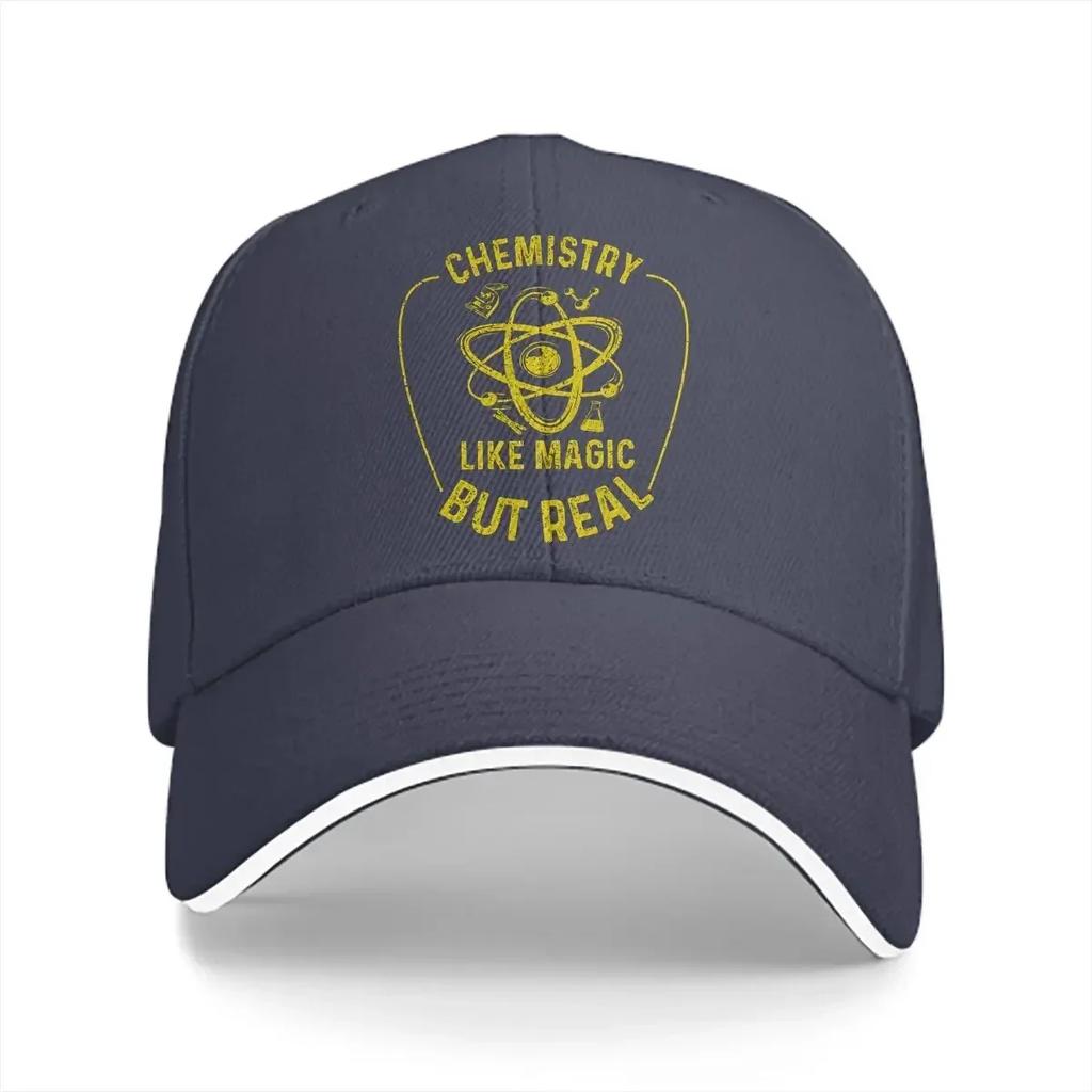 Chemistry Like Magic But Real Chemistry Student Gift Baseball Caps Peaked Cap Chemistry Sun Shade Hats for Unisex Women