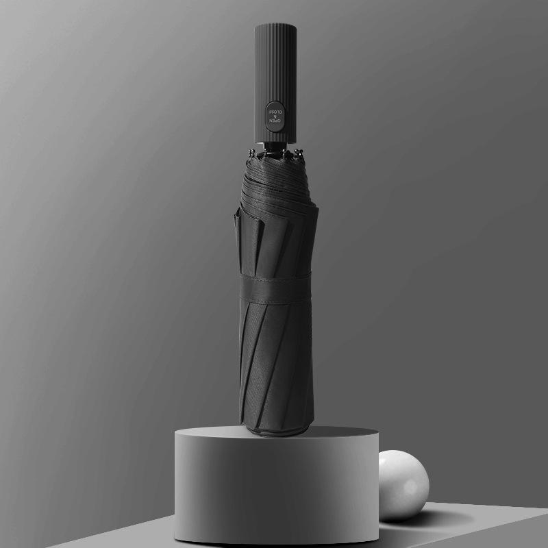 Xiaomi Automatischer Regenschirm Sonnenschirm für Männer und Frauen 10 Schirmstäbe Schwarzer Kleber Sonnenschutz Anti-Ultraviolett Sonnenschirm Heiß