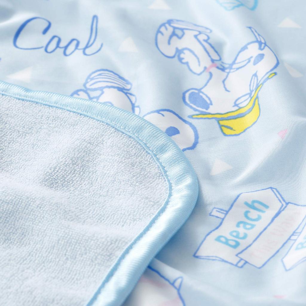 Nishikawa Snoopy Cooling Cool Cooling Sun Nap 100x70cm Throw, PEANUTS, Comfort, Protection, Time, Washable, Blue, 208305037230,