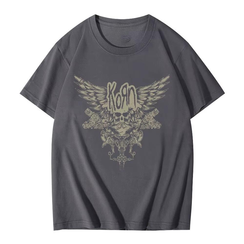 Neues Unisex und Unisex Vielseitiges T-Shirt Muster Gedruckt Sommer Vitalität Voll Kurzarm Street Style Lässige Kleidung Tshirt