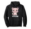 Vivian Cute Cat Kitten Design Girl's Name Vivian Hoodie