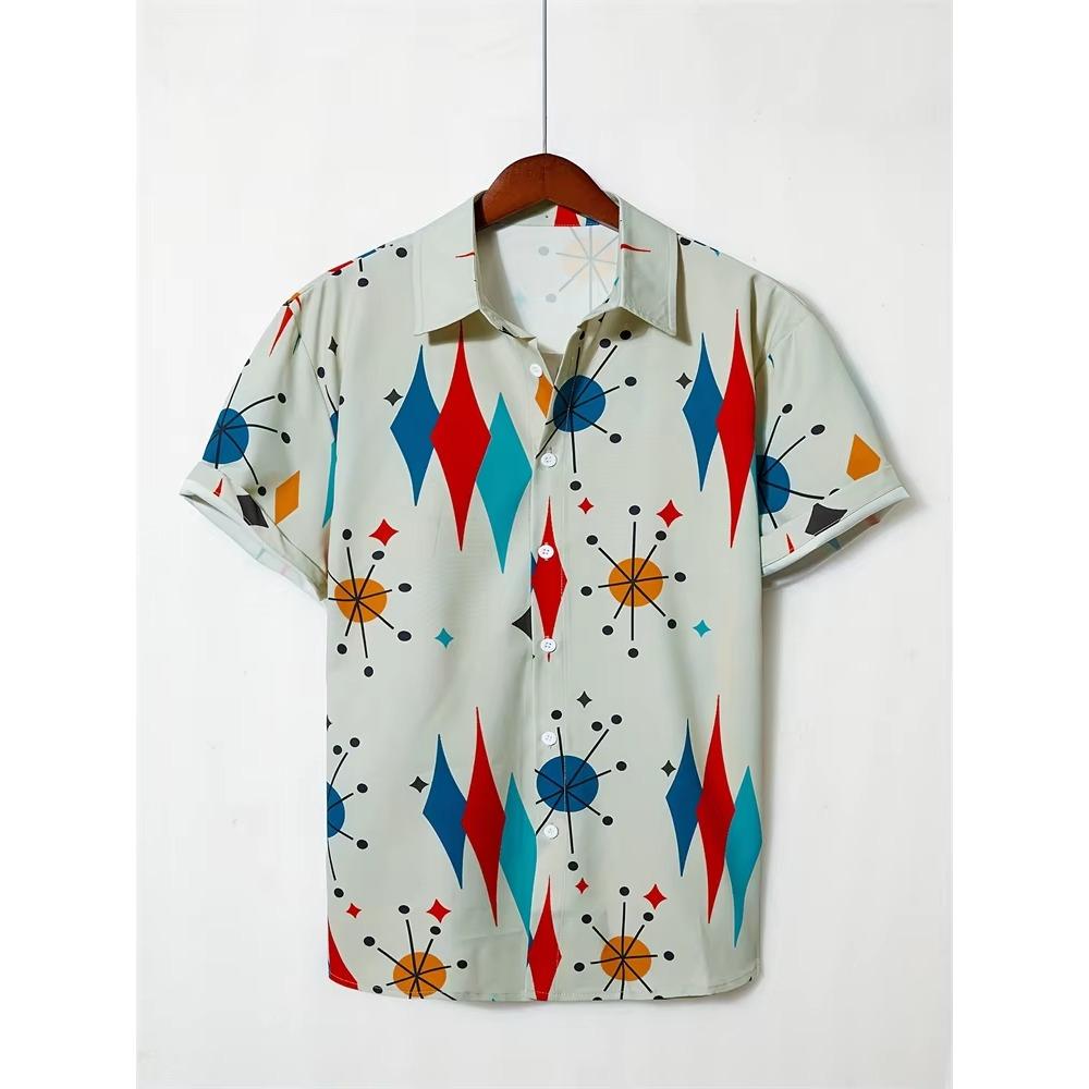 New Men's Large Size Shirts Daily Versatile Comfortable Breathable Short-sleeved Men's Button-down Shirts Fashion Men's Clothing