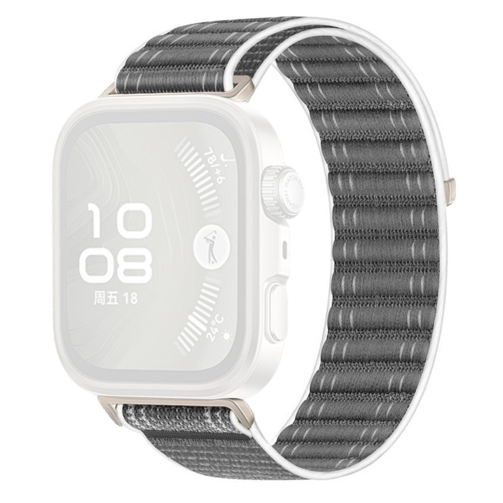 Woven Nylon Watch Band for Huawei Watch Fit 4 Pro/Fit 4/Fit 3 Breathable Magic Tape Closure Replacement Strap