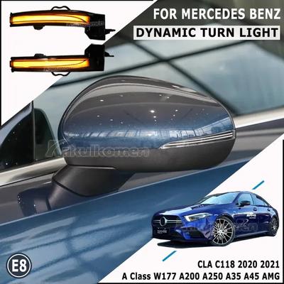 Dynamic LED Turn Signal Lights Rearview Mirror Indicator Blinker Repeater For Mercedes Benz A Class W177 V177 A200 CLA C118