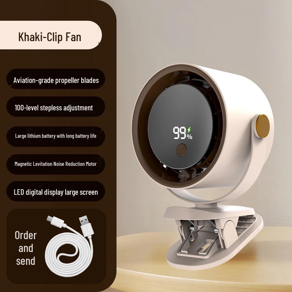 Tragbarer Hochgeschwindigkeits-Handventilator mit 120 einstellbaren Geschwindigkeiten, USB-Aufladung und Aufhängeschnalle für den Außenbereich