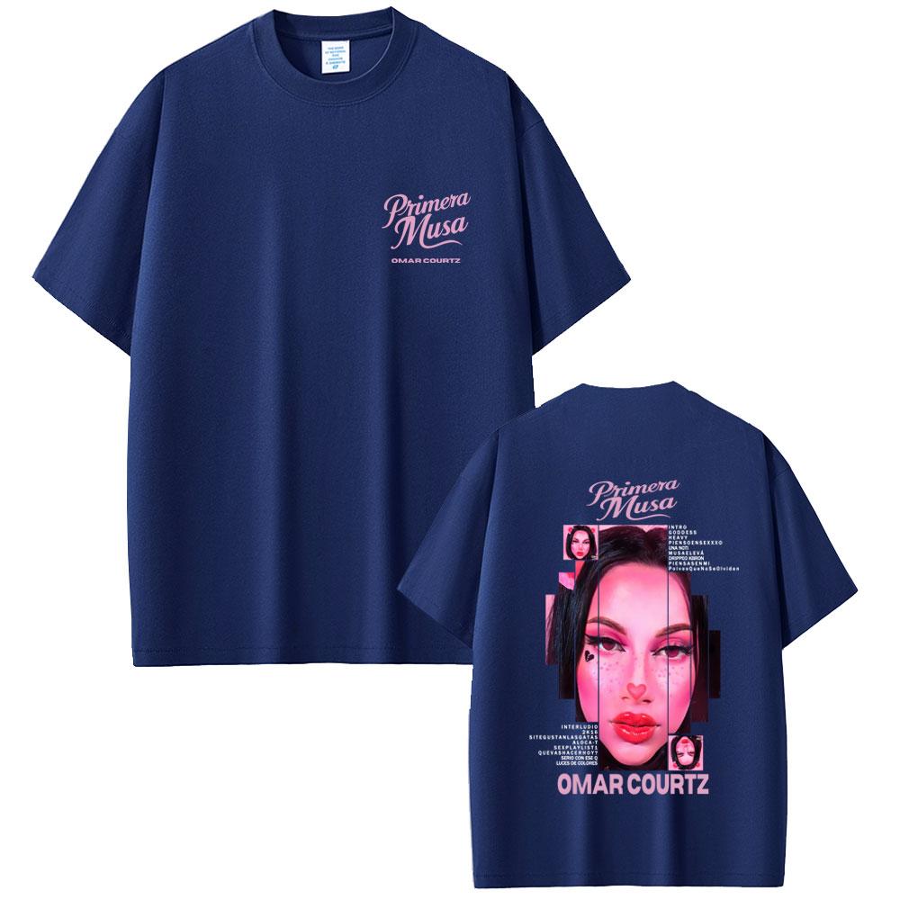 Omar Courtz Primera Musa Album Graphic Tshirt Men Women Hip Hop Fashion Pop Music T Shirts Casual Cotton Short Sleeve Tshirts