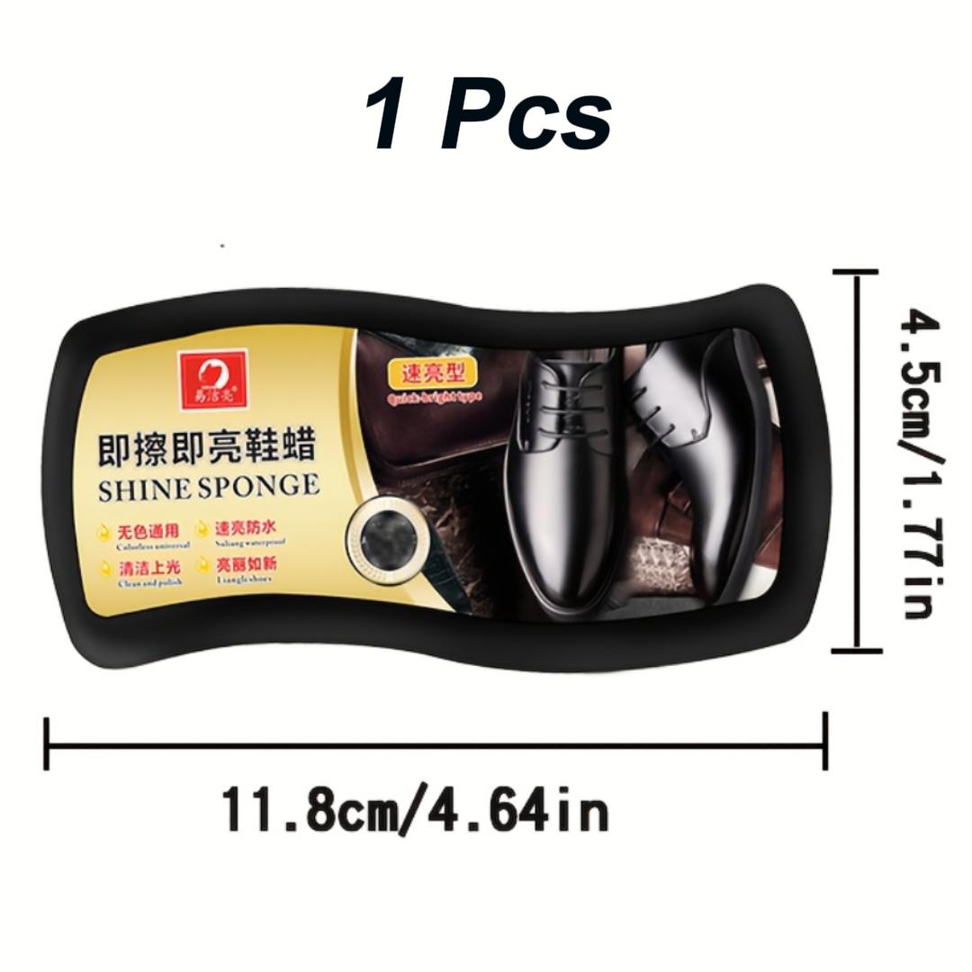 

Quick Shine Sponge Shoe Cleaner - Portable Colorless Leather Care Sponge Shoe Polish Brush - Suitable for Leather Clothing,Shoes 1 Pcs