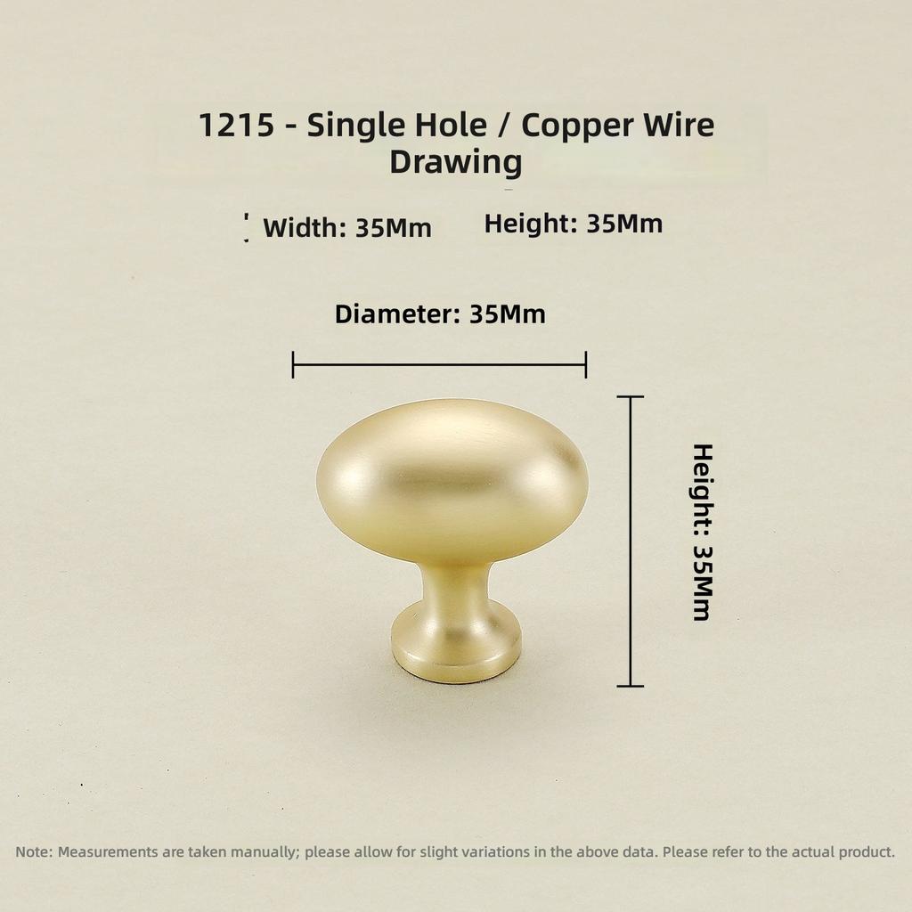 Furniture Hardware Zinc Alloy Round Ball Cabinet Door Handles Cabinet Wardrobe Pull Round Single-Hole Drawer Knob