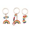 Trendy Multicolor Keychain Vibranting Alloy Keyring Portable Designs for Gifting