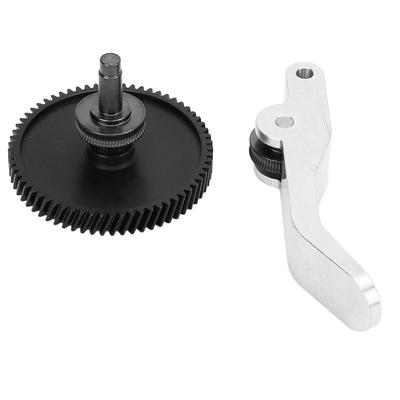 Extruder Gear Assembly Hardened Steel Extrusion Head Gear Aluminum Alloy Handle Kit for Bambu Lab