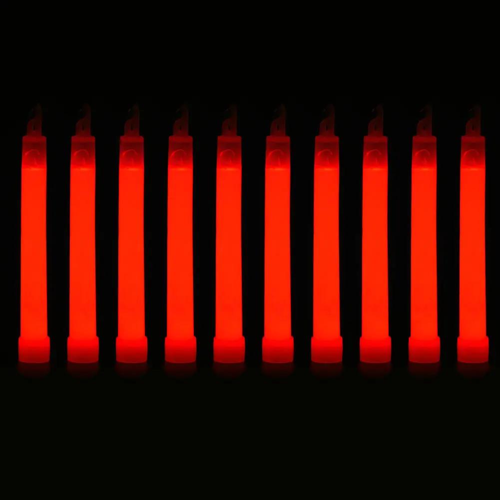 30pcs Glow Light Sticks Waterproof Military Concert Party Light Stick with Hook Camping Hiking Walking Festival Supplies