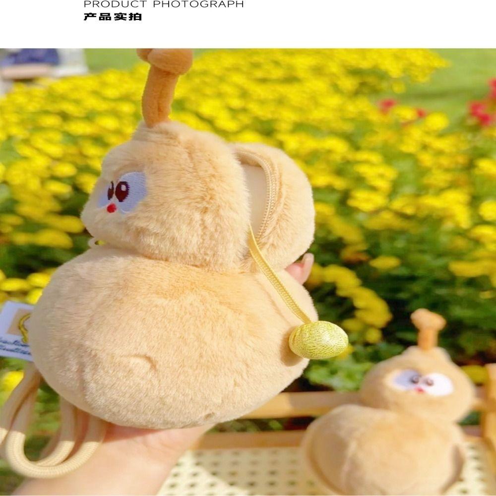 Plush Cartoon Calabash Keychain Soft Bag Pendant Delicate Car Keychain  Party