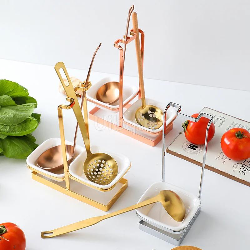 Gadget Multifunctional Portable Spoon Rest for Hotpot Restaurant Food Restaurant Utensil Household Upright Ladle Holder Kitchen