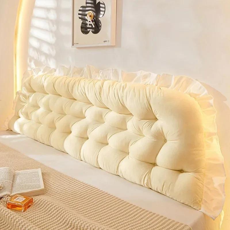 Rectangular Fashion Headboard Pillow Reading Bed Pillow for Sitting In Bed with Removable Cover