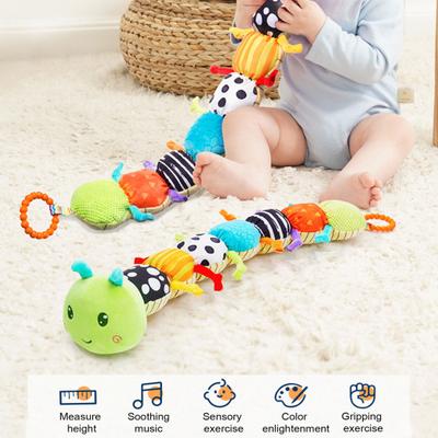 Yükseklik Ölçeği Dahili Hışırtılı Çıngırak BB Sesleyici Müzik Çalar Sevimli Peluş