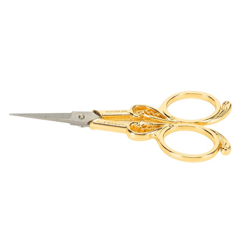 Vintage Scissors Stainless Steel Carved Handle Effort Saving Multifunction Craft Scissors for Embroidery Craft Art