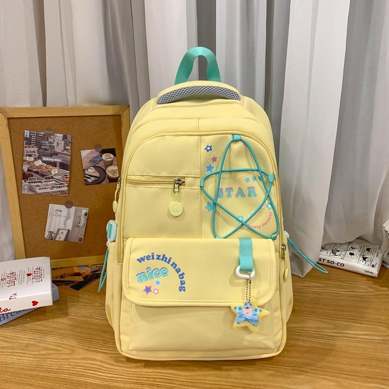 Student Schoolbag Women's Lightweight Large Capacity Star Backpack