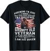 I039;m A Spoiled Wife Of A Grumpy Old Veteran Husband Wife T-Shirt Unisex T-Shirt