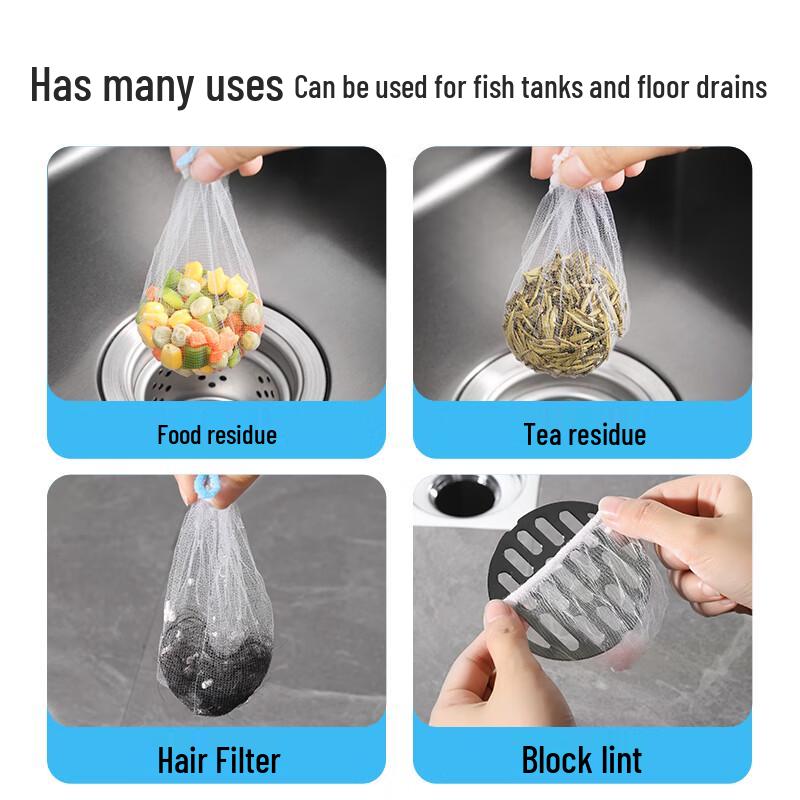 Disposable Kitchen Sink Filter Bags (100-Pack)