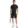 FILA Athletics Tennis Series Logo Sun Protection Knitted Short Sleeve Polo Shirt Men tops Deep-Black A11M523103F-BK