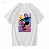 Nightwing T-Shirt lang- oder kurzärmelig vintage gewaschenes Oberteil für den Alltag mit Grafik vielseitig bequem dehnbar weich
