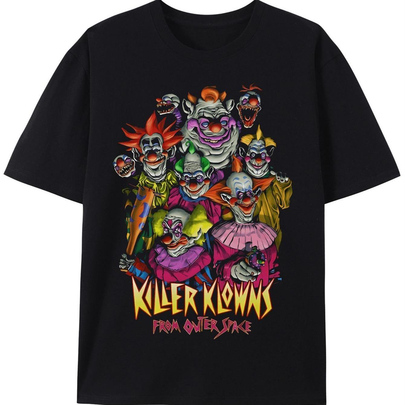 

Unisex s Killer Klowns From Out Space graphic T-shirt Casual 100% Cotton Material Casual Wear T-shirt 4XL