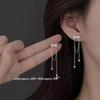 925 Sterling Silver Bow Tassel Earrings: 2023 High-End Exquisite Design for Women, Perfect for a Light Luxury Summer Look.