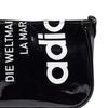 Adidas Originals Trefoil Patent Leather Shoulder Bag , Clutch , Handbag , Shoulder Bag Unisex Black (Unisex) Shoulder Bags GN4450