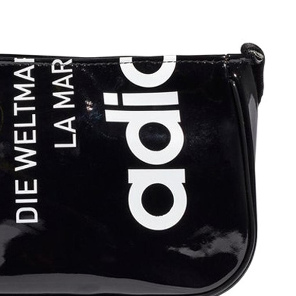 Adidas Originals Trefoil Patent Leather Shoulder Bag , Clutch , Handbag , Shoulder Bag Unisex Black (Unisex) Shoulder Bags GN4450