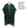 Women Shawl Soft Breathable Solid Color Shawl with Tassel Hem Sun Protection Cardigan Beach Versatile All-Season Wear
