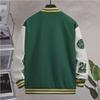 Men's Trendy College-Style Embroidered Baseball Jacket - Hong Kong Style, Perfect for Spring and Autumn Couples and Students