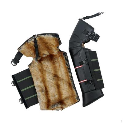 Protège-jambes coupe-vent pour moto, genouillère de protection complète, doublure en peluche pour le cyclisme