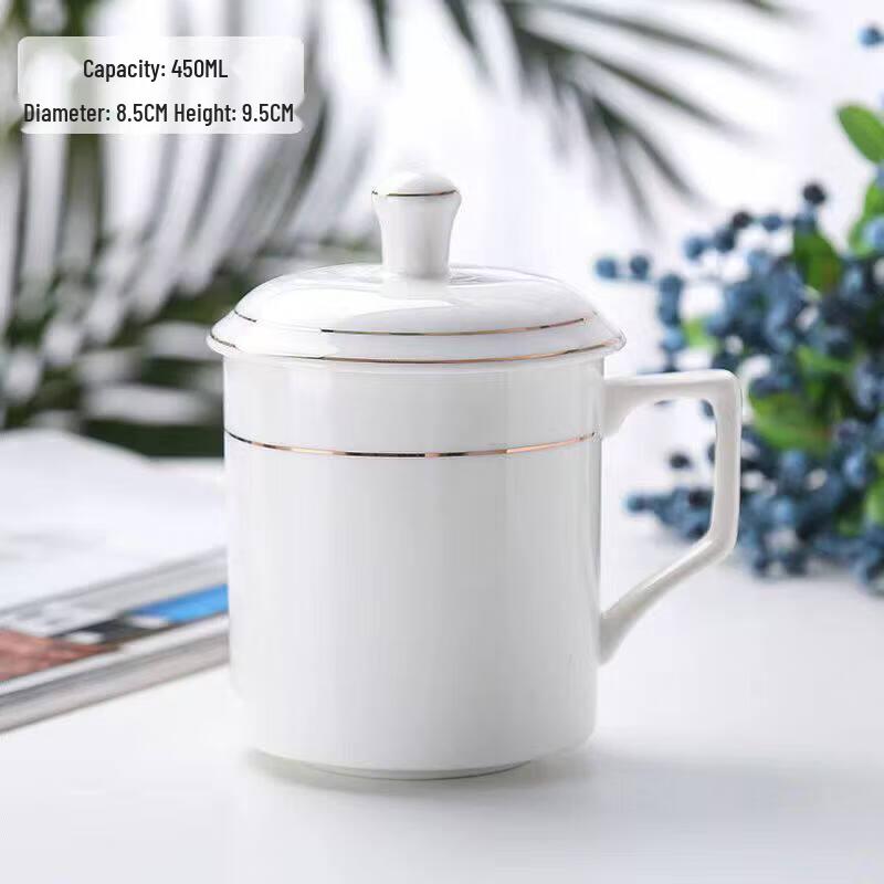 Ceramic Tea and Water Cup with Lid