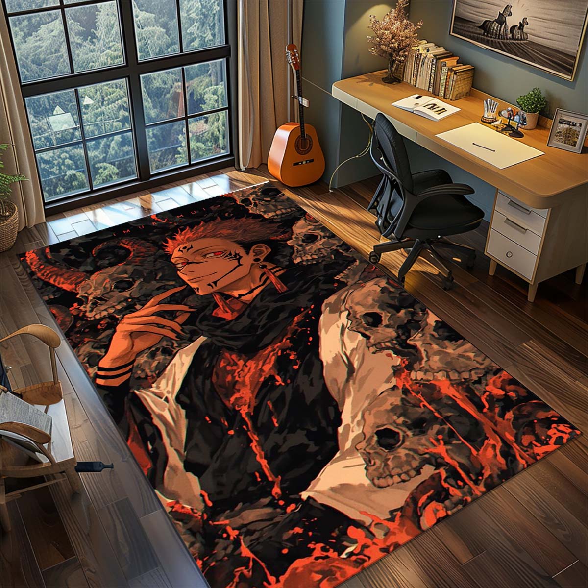 

Jujutsu Kaisen Anime Rug Carpet Large Area Rug Non Slip Washable Floor Mat Gamer Room Bedroom Home Decor 60x90cm