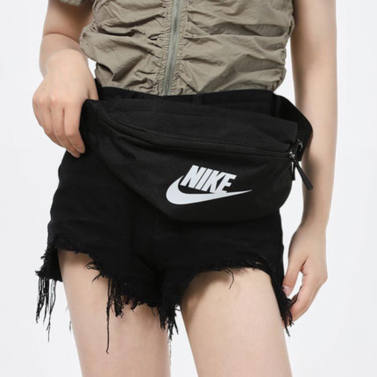 New Nike Heritage 3L Waist Bag Black/Black/White DB0490-010